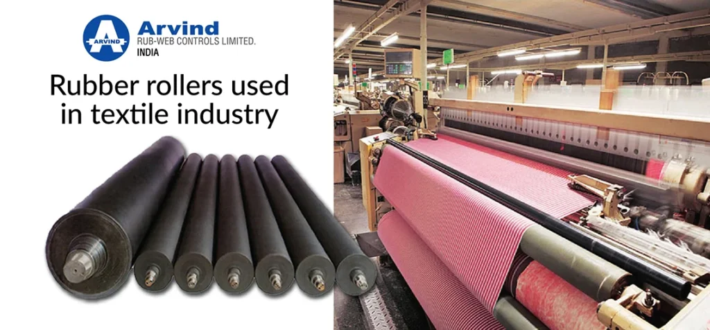 Rubber rollers used in textile industry